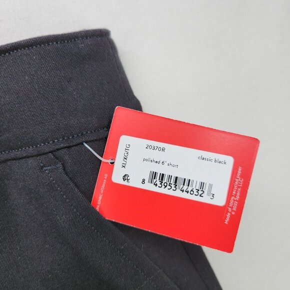 Spanx 6” Polished Shorts On the Go Classic Black Women's XL 20370R New - Picture 5 of 13
